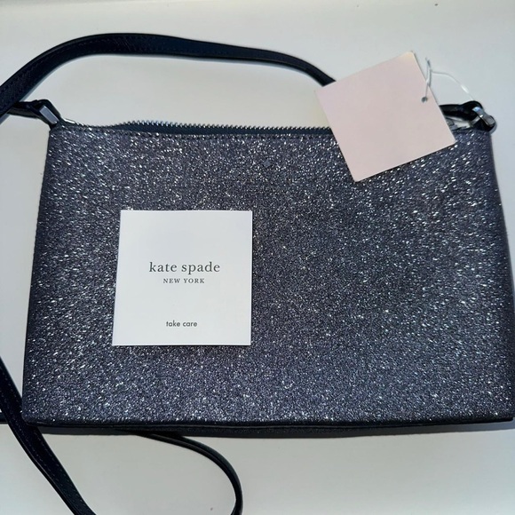 Kate Spade Blue Glitter Crossbody Bag, Brand New - Picture 2 of 7